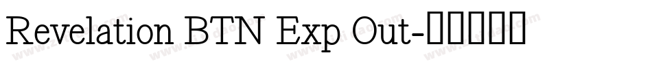 Revelation BTN Exp Out字体转换